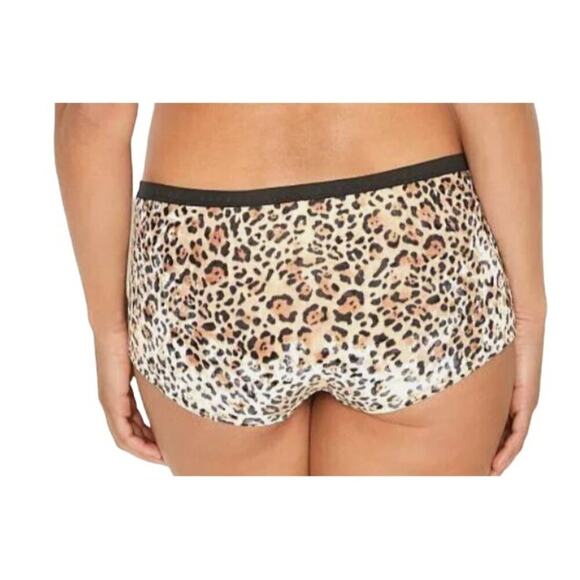 Victorias Secret SEXY Shortie Boy Shorts Panty Pantie Crushed Velvet Leopard XL - Picture 6 of 6